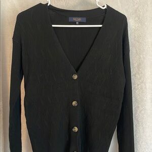 Women's Black Cardigan Sweater by Rachel Roy size S